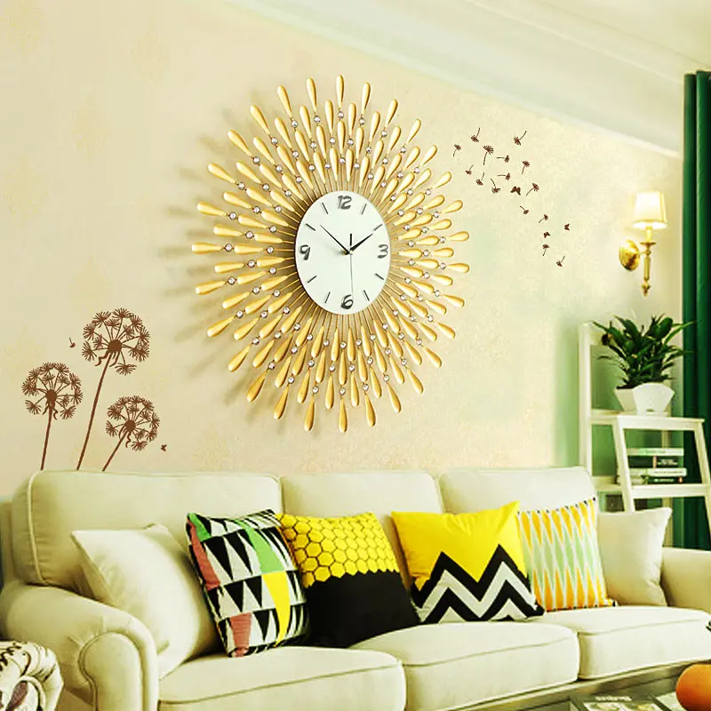 

Living room clock decoration household wall clock European fashion creative wall clock modern simple personality quartz clock