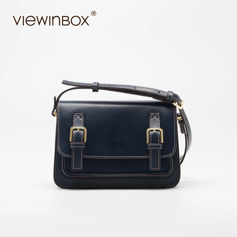 

Viewinbox Handbag High Quality Fashion Postman Bag Vintage British Style Casual Shoulder Bag
