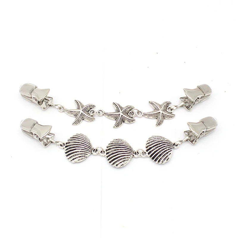 

1Pcs Beach Elements, Starfish, Shells Sweater Cardigan Clip Buckles Metal Buckle Buttons For Clothing Decoration Garment Hooks