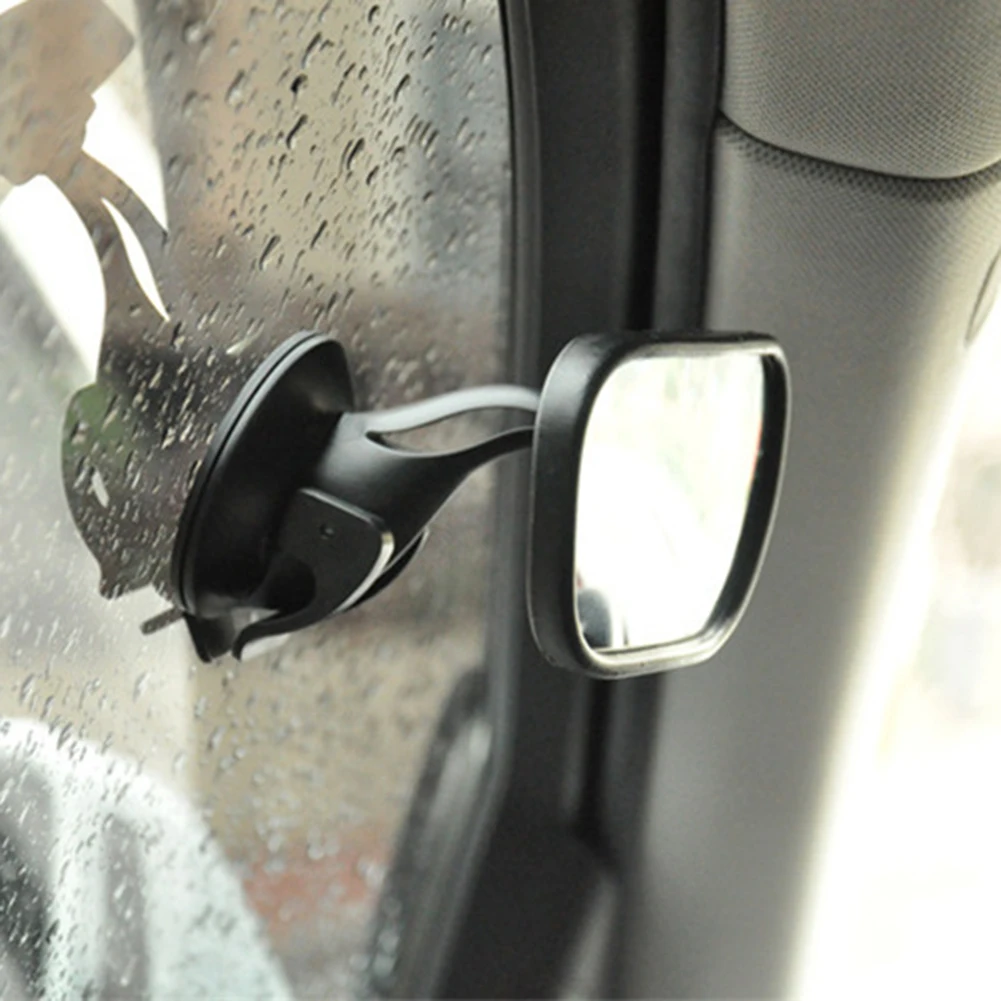 Универсальное автомобильное внутреннее изогнутое зеркало заднего вида, безопасное вспомогательное наблюдение для детей, широкий диапазон обзора, вращение на 360 градусов