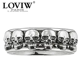 

Skulls Ring Thomas Sabor Style New Fashion Good cool Punk Rock Halloween Jewelry Hot For Men & Women Gift silver-plate