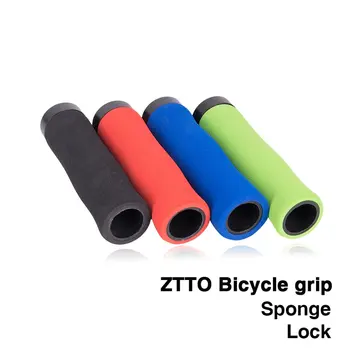 

AG28 1 Pair Sponge Durable Shock-Proof Anti-Slip Lock Grips Ergonomics Design Handle Grips for MTB Bike Folding Bicycle