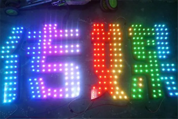 LED pixel letters,exposed LED letters 12