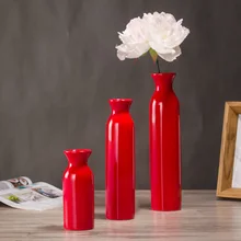 Красная керамическая ваза синяя Свадебная ваза украшение дома подарки