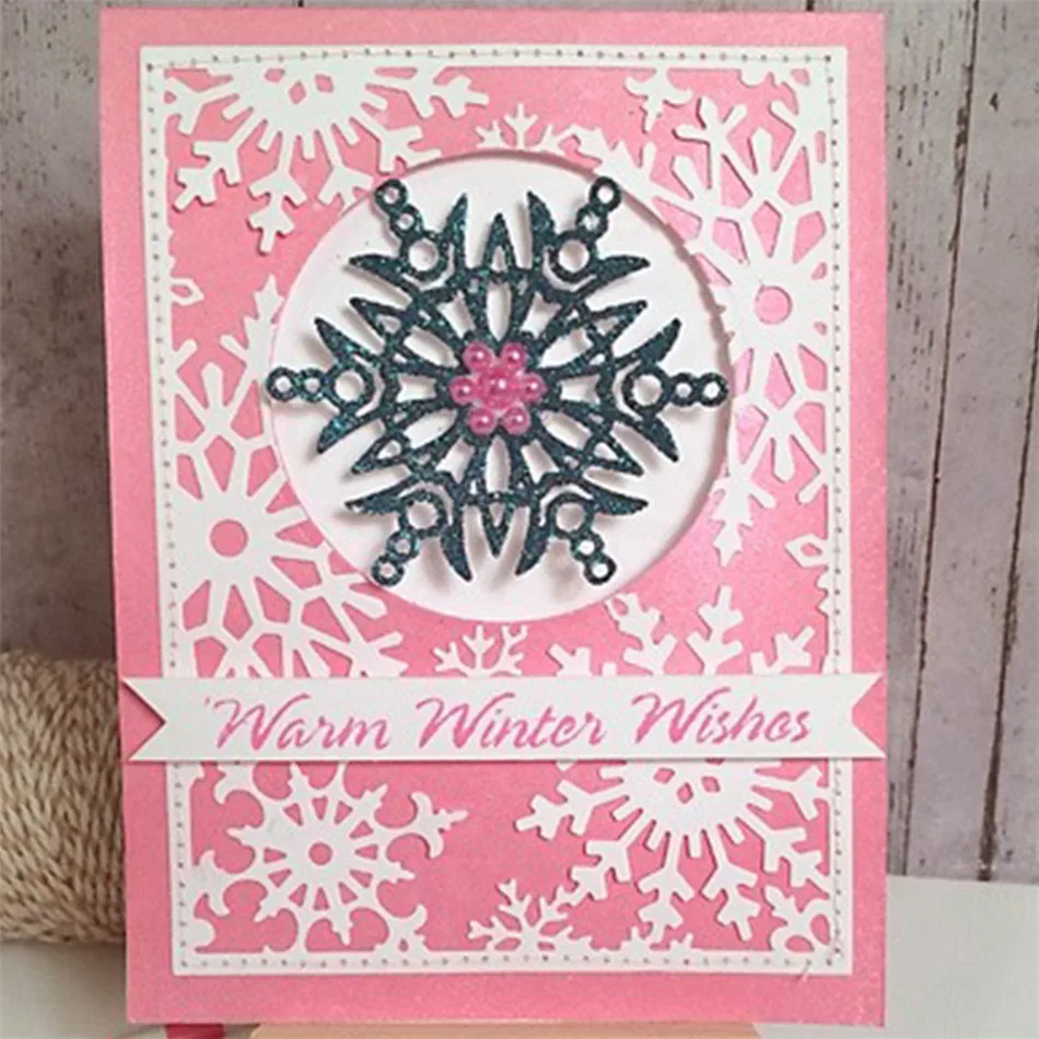 

YaMinSanNiO 3Pcs Snowflake Cutting Dies Metal Cutting Dies Scrapbooking for Decorative Album Paper Card Embossing New 2019 Dies