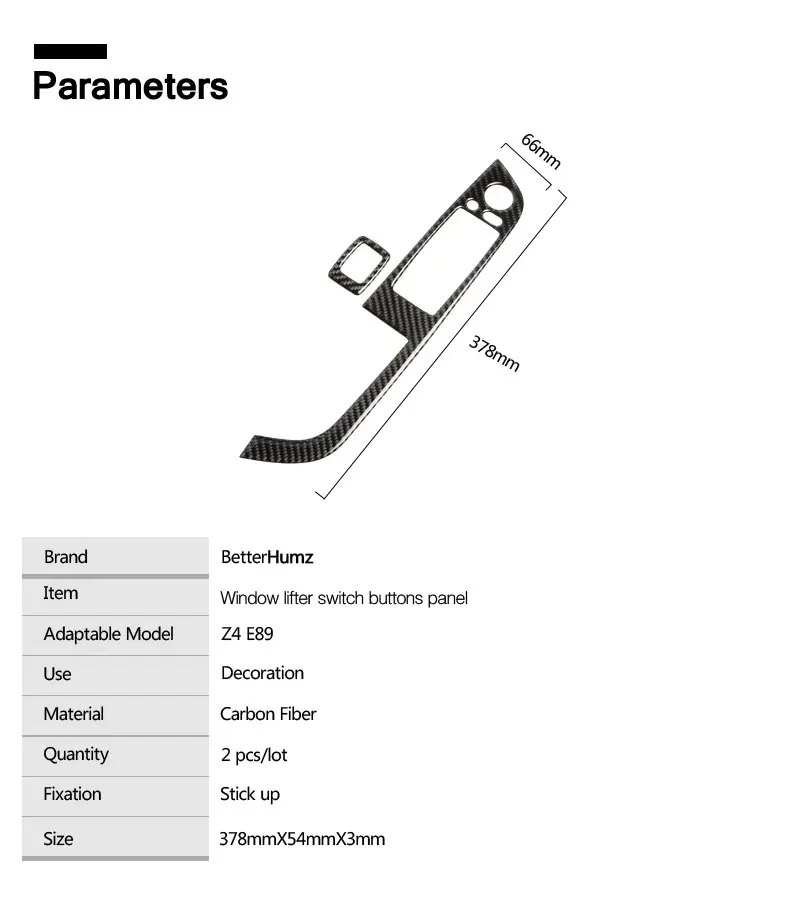 Салона углеродное волокно контроль оконного подъемника рамка наклейки окна переключатель декора панель подлокотника крышка для BMW Z4 E89 2009