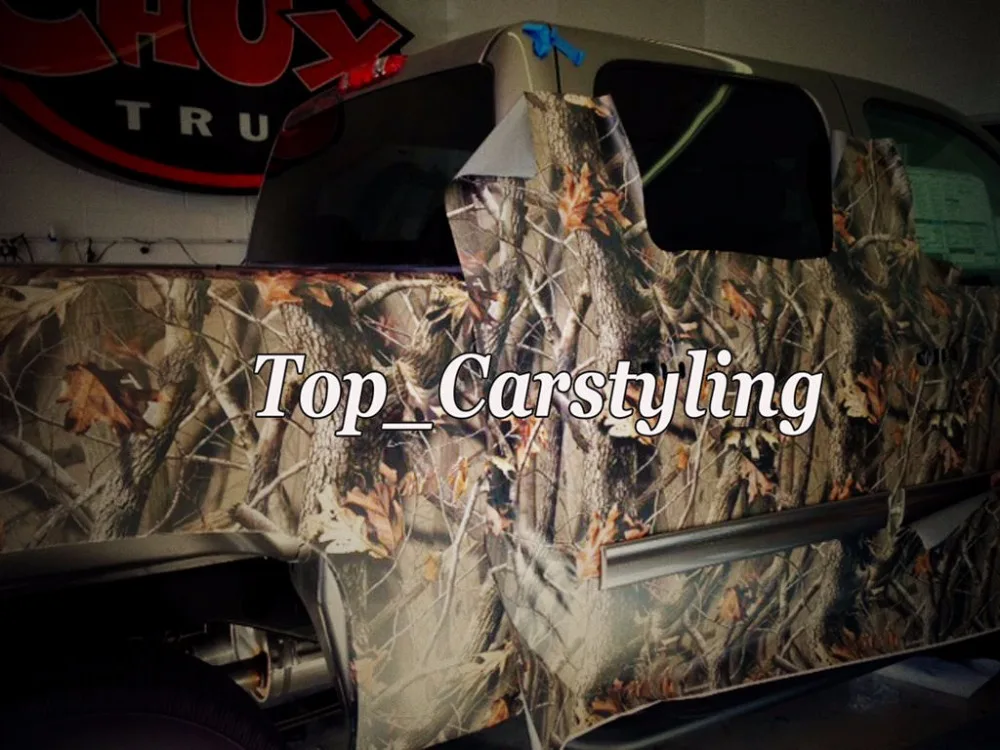 Matte Realtree Camo Vinyl wrap real tree leaf camouflage Mossy Oak Car