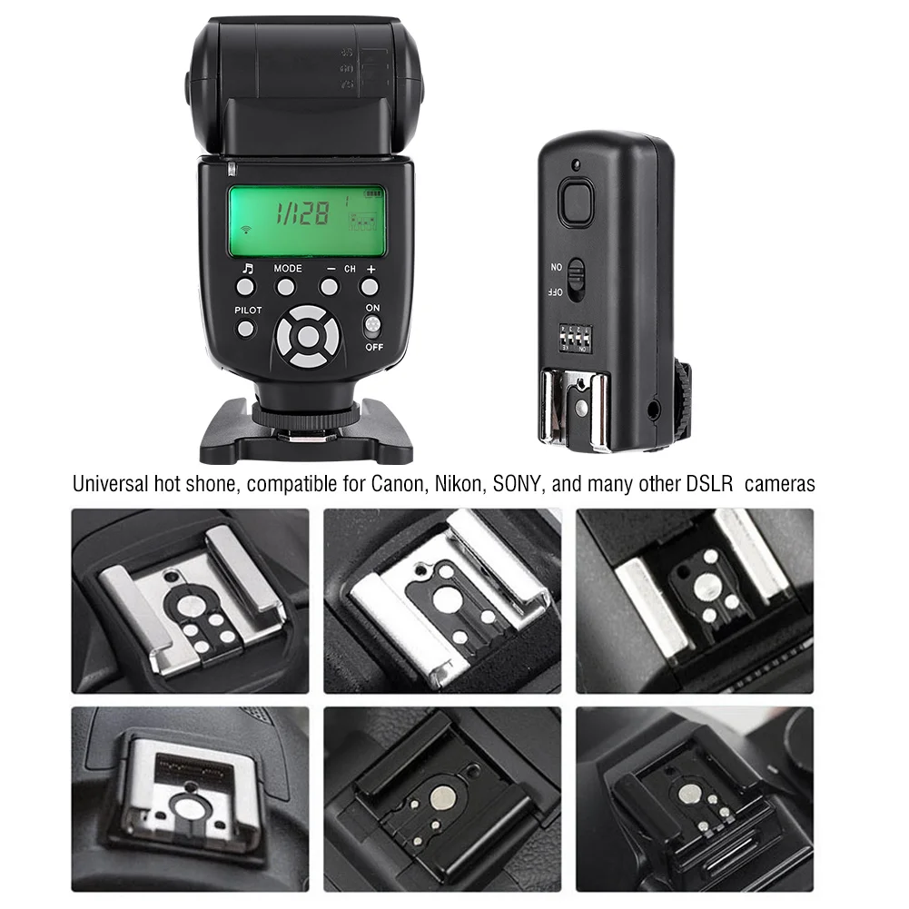 Vbestlife WS-560IV Speedlite Flash Trigger GN50 для цифровой зеркальной камеры Canon Nikon sony A7/A7 II/A7S