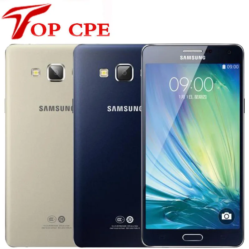 Samsung Galaxy A7 DOUS A7000, четыре ядра, A7(), 5,5 дюймов, 16 Гб ПЗУ, 1080 МП, две sim-карты, P, WIFI, разблокированный смартфон