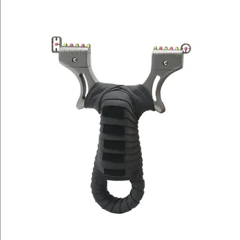 

Stainless steel Slingshot For Hunting Catapult Flat rubber Band Outdoor Shooting Powerful Handheld Bow New 2018
