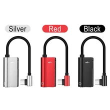 1 шт. правый угол 2 в 1 Тип C до 3,5 мм разъем AUX Наушники Адаптер USB C аудио кабель зарядное устройство конвертер аксессуары для смартфонов