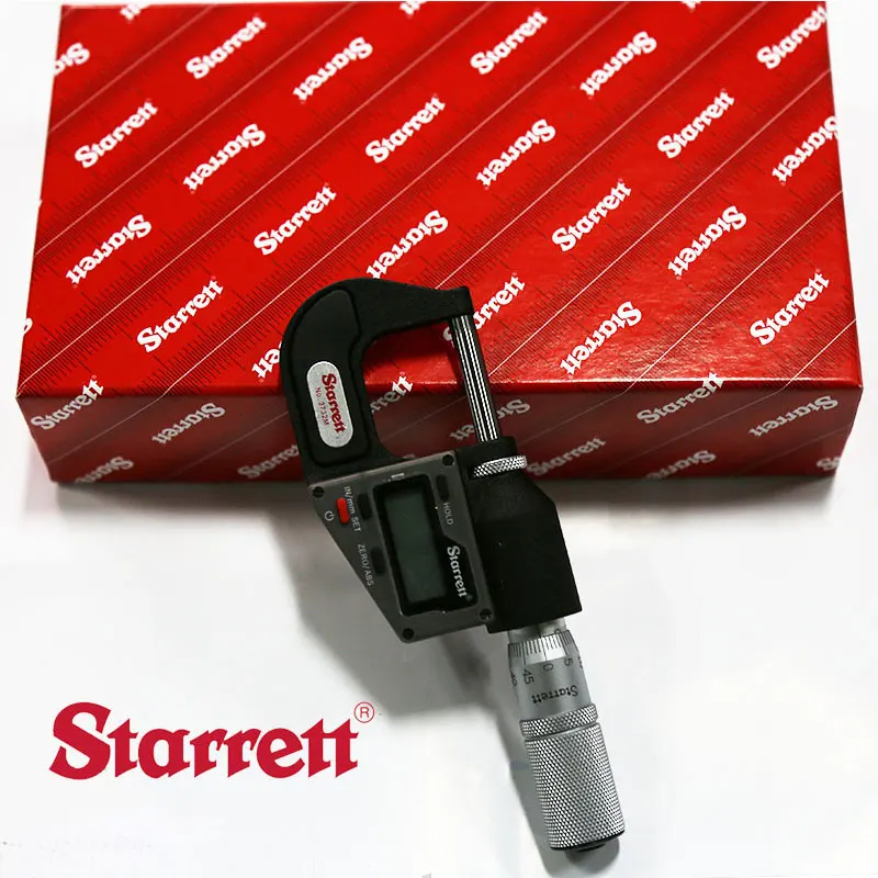 STARRETT диапазон измерения 0-25 мм/0-1 дюймов 3732MEXFL-25 электронные наружные Микрометры без вывода данных Быстрая