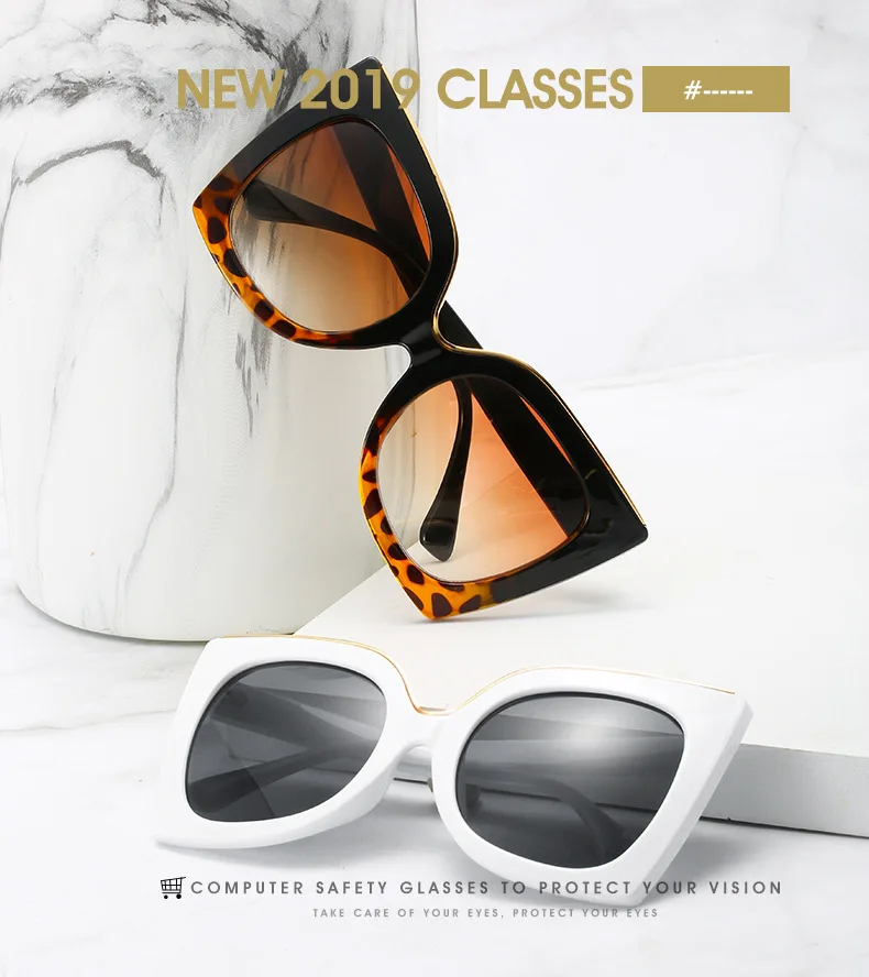 90408a, новинка, негабаритные Винтажные Солнцезащитные очки для женщин, фирменный дизайн, большая оправа, защита от уф400 лучей, роскошные солнцезащитные очки для женщин
