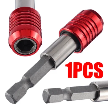 

1pc 1/4"60mm Hex Shank Screw Drill Bit Holder Magnetic Drill Screw Screwdriver Adapter Quick Release Drill Holder Fo Power Tool