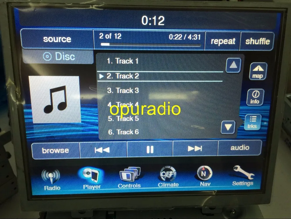 Excellent Opuradio CQ-UC03E4GXA CQ-ZC92E0GXD SINGLE CD DVD Player P6821055AI 68194571AD For Chrysler 300 car Navigation audio 10