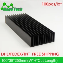 Светодиодный алюминиевый радиатор в виде пластины растут свет радиатор охлаждение Охладитель Fit транзистор IC теплопроводность светодиодный радиатор Электроника