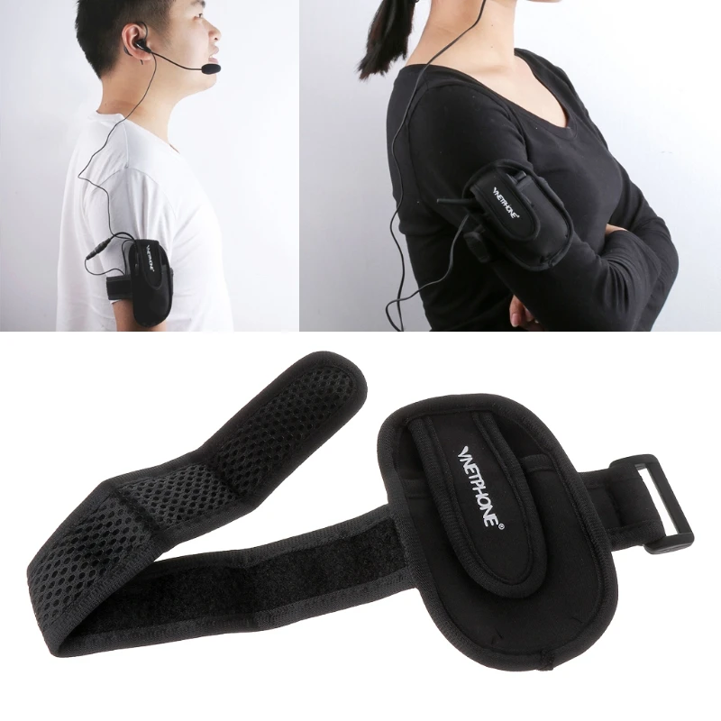 

Referee Interphone Armband Bag Headset Armlet Headset Rider Portable Bag Case