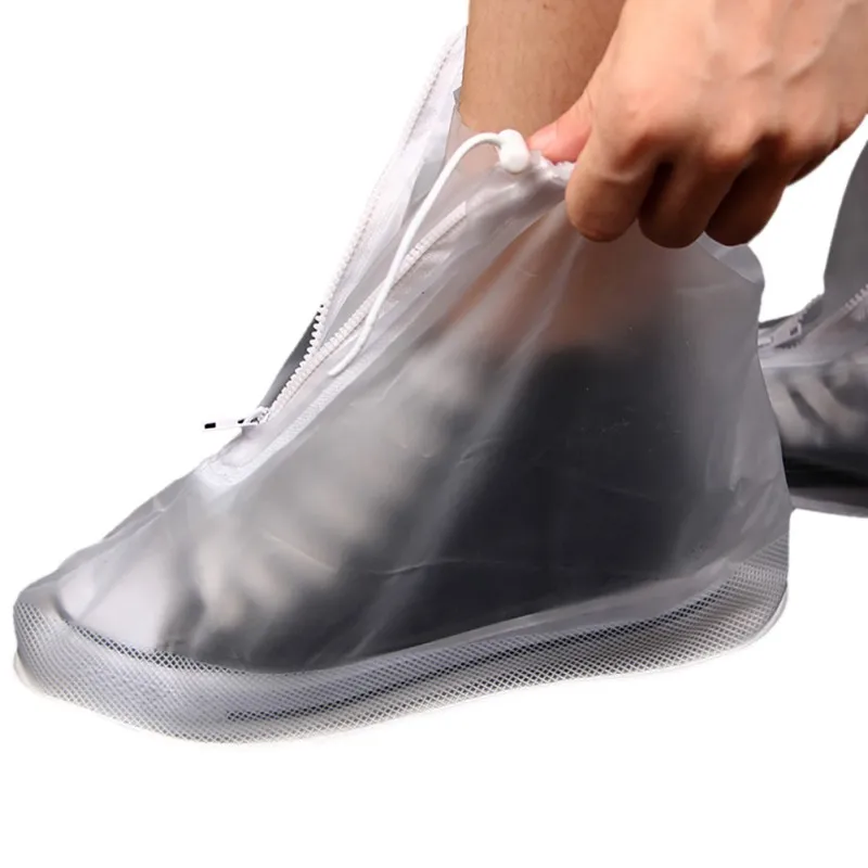 Waterproof Protector Shoes Boot Cover Unisex Zipper Rain Shoe Covers High-Top Anti-Slip Rain Shoes Cases