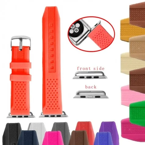 38mm Silicone Watch Band Replacement for Apple iWatch WB1101H38JB