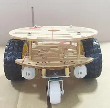 Aeak smart chassi do carro 2wd/robô que traça o carro magnético forte do motor rt-4/carro da evasão 1 pces