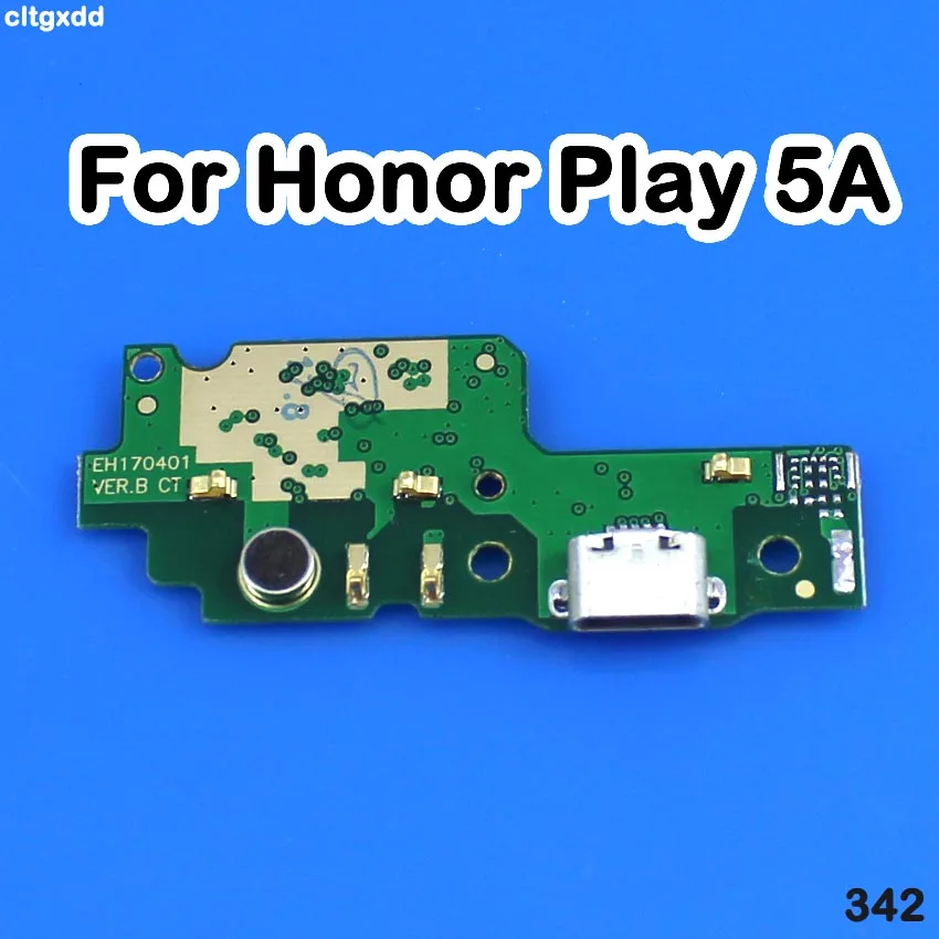 

USB Charging Port Dock Plug Socket Jack Connector Charge Board Flex Cable With Microphone For Huawei Honor Play 5A / Y6 II Y6-2