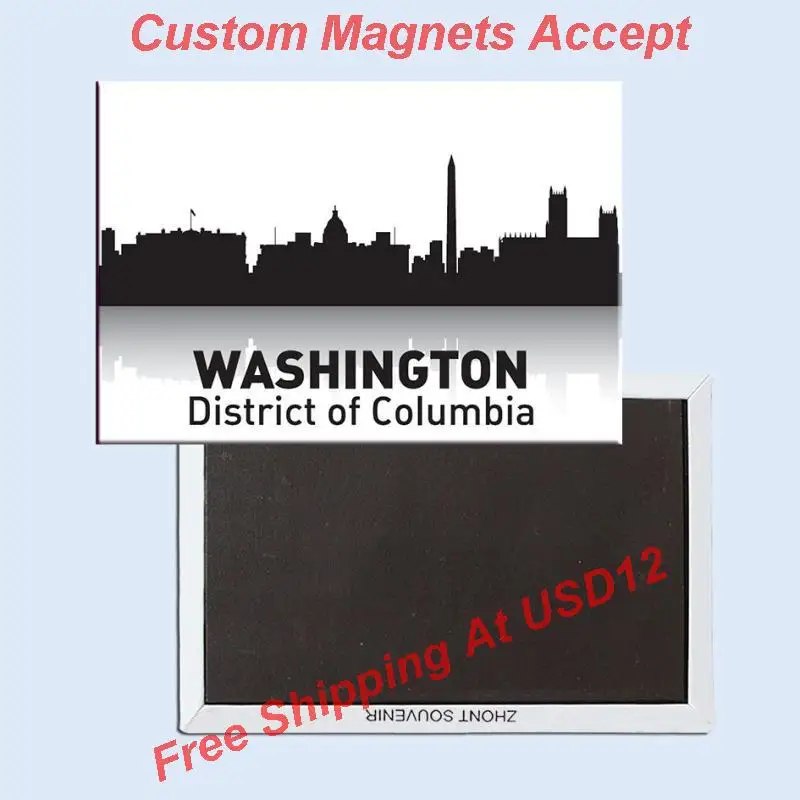 

USA Travel Magnets Gifts ,Washington DC Skyline,USA Souvenir Fridge Magnet 5700