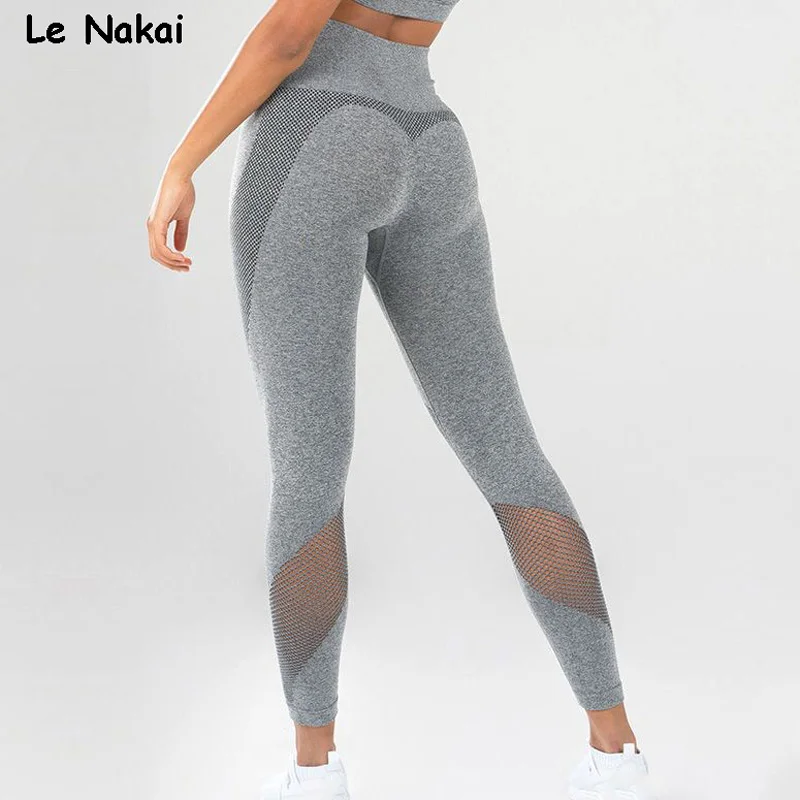 Эластичные Спортивные Леггинсы бесшовные леггинсы для женщин энергетическая