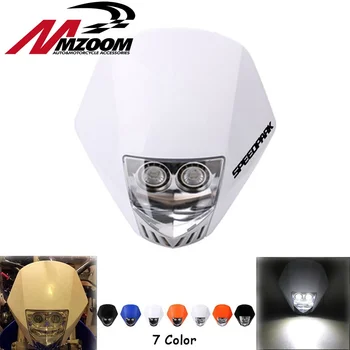 

HMX LED Universal Dirtbike/Motorcycle halogen Headlight White orange black