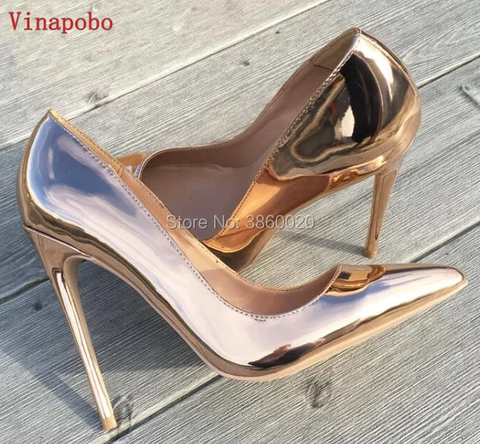 

Brand Shoes Woman High Heels Women Shoes Pumps Stilettos Shoes For Women Golde High Heels Patent Leather Wedding Shoes