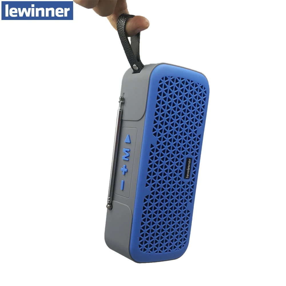 

Lewinner L-8 Bluetooth speaker FM radio receiver mp3 music player 10W portable wireless Soundbox support USB/AUX/TF Play
