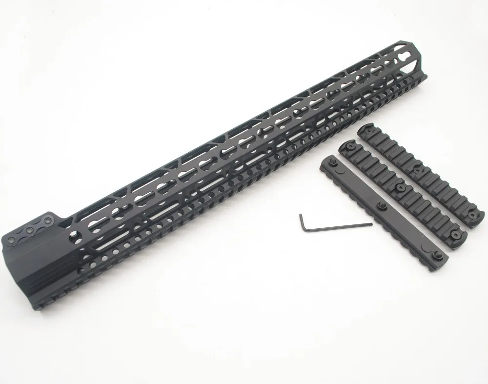 Aplus 17'' inch Extra Length Clamping Keymod Handguard Rail Mount System W/O Picatinny 13 slots Sections Segment | Спорт и