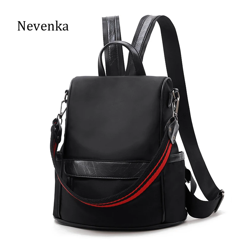 Nevenka Waterproof Oxford Backpack Women Fashion Black Backpacks