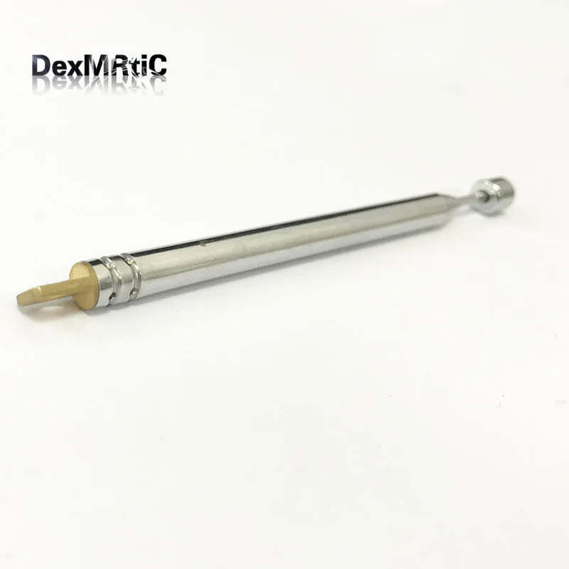 

2pcs Replacement 102mm 5 sections telescopic antenna radio FM aerial square Flat milling DIY