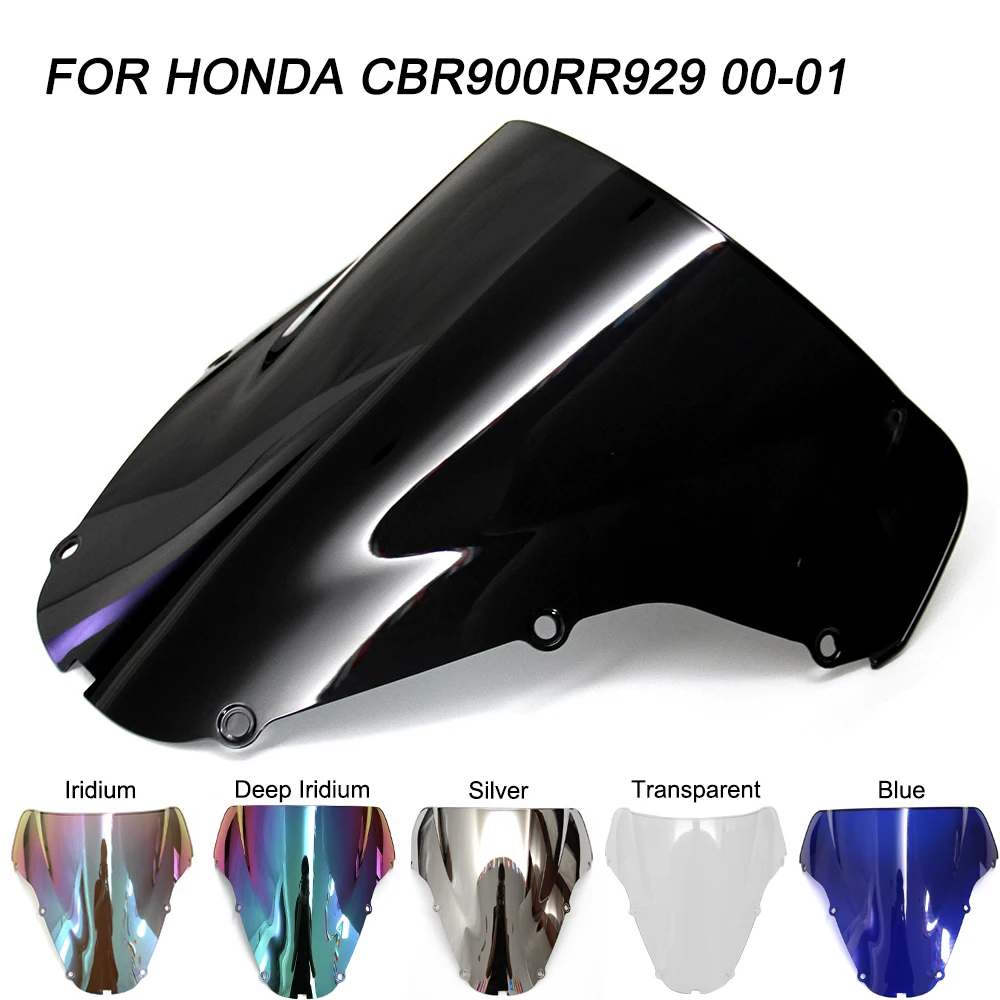 

For Honda CBR900RR CBR929RR Windscreen 2000 2001 Motorcycle CBR 900RR 929RR Windshield Wind Deflectors Screws Bolts Accessories