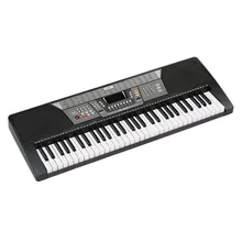 61 Keys 110V Electronic Piano Electric Organ Keyboard- Black US Plug 100 Timbres/100 Rhythms/8 Percussions Ship From US