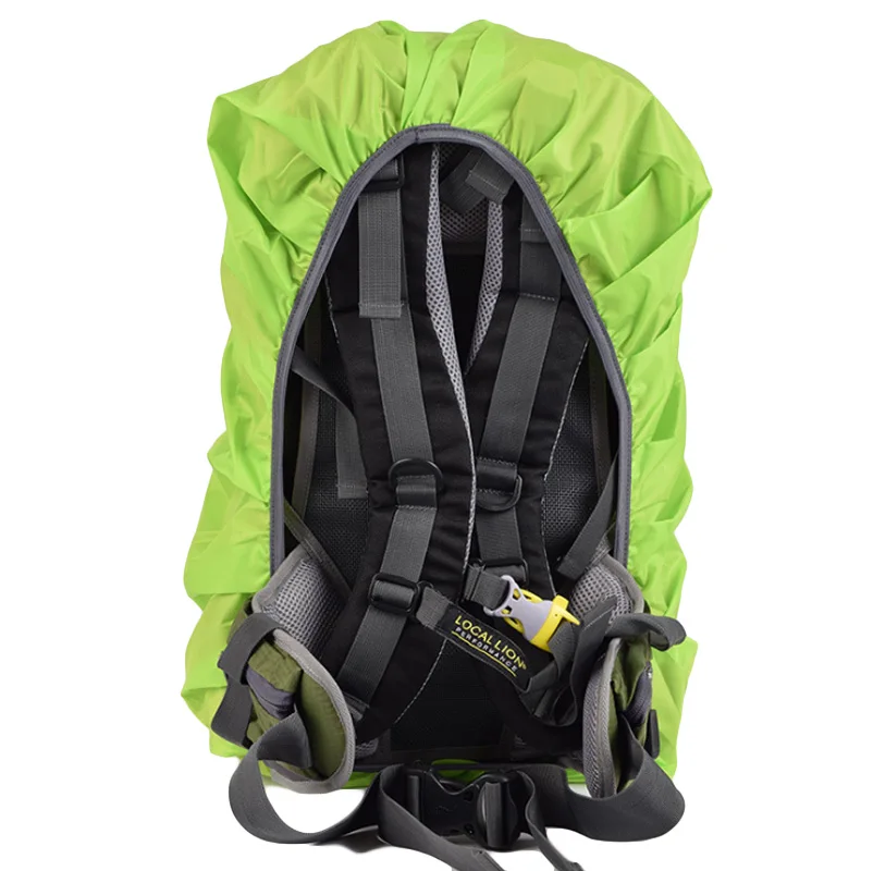 Backpack Rain Cover VULPO Waterproof Rain Cover Backpack Raincoat Suit For 18-25L Hiking Outdoor Bag Travel Case Rain Covers