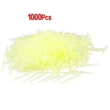 Лабораторная прозрачная желтая 200UL лабораторная Пипетка для жидкости наконечники пипетора 1000 шт