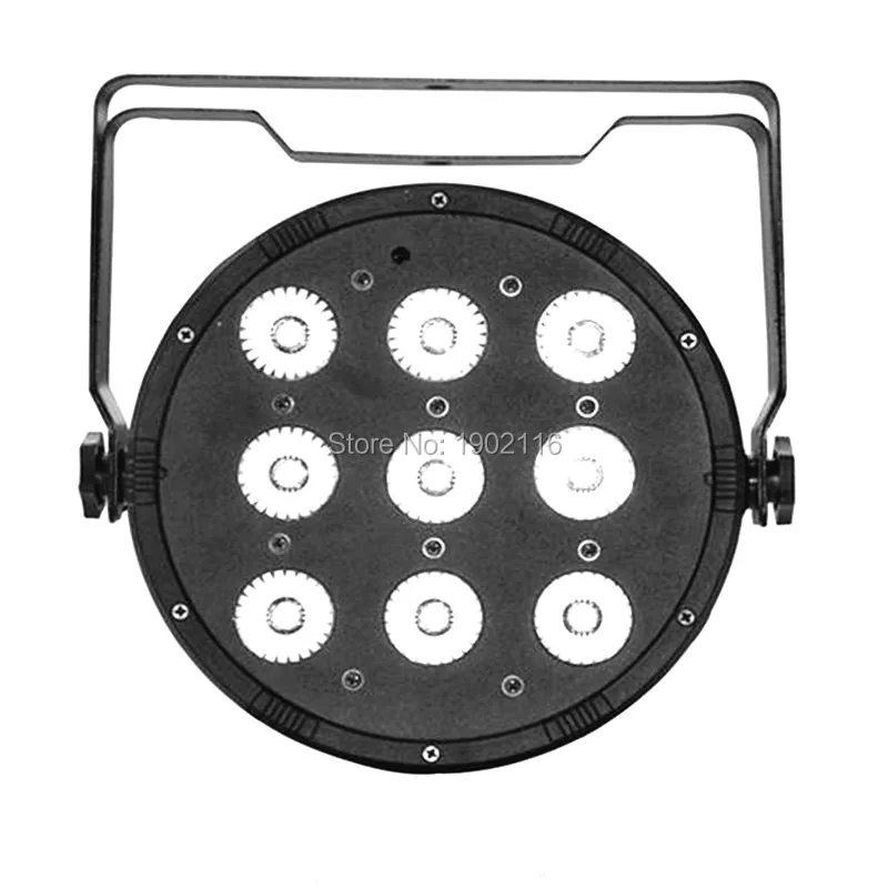 8 шт./лот 9x12 Вт светодиодный Par свет/RGBW 4IN1 DJ плоским Пар QUAD светодиодный мыть свет диско /DMX512 контроллер сценический эффект