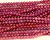 Cuentas de rubí rojo piedra redonda suelta de alta calidad, genuinas naturales, de 3 a 18mm, aptas para joyería, collares para manualidades o pulseras de 15 