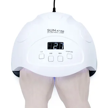 

SUNX7PLUS Nail Lamp 90W Nail Dryer High Power Fast Drying for All Nail Glue Infrared Induction With LCD Digital Display LED Lamp