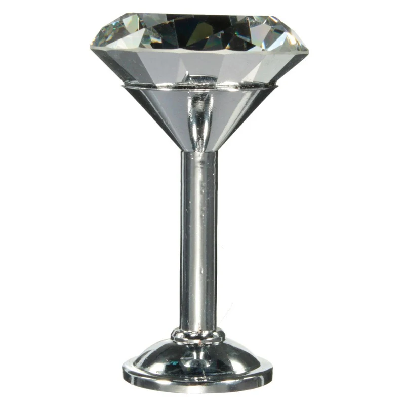 2PCS x 45mm Crystal Window Wall Hook Curtain Hold Backs Tie Back Blind Holder Black/Gold/Silver