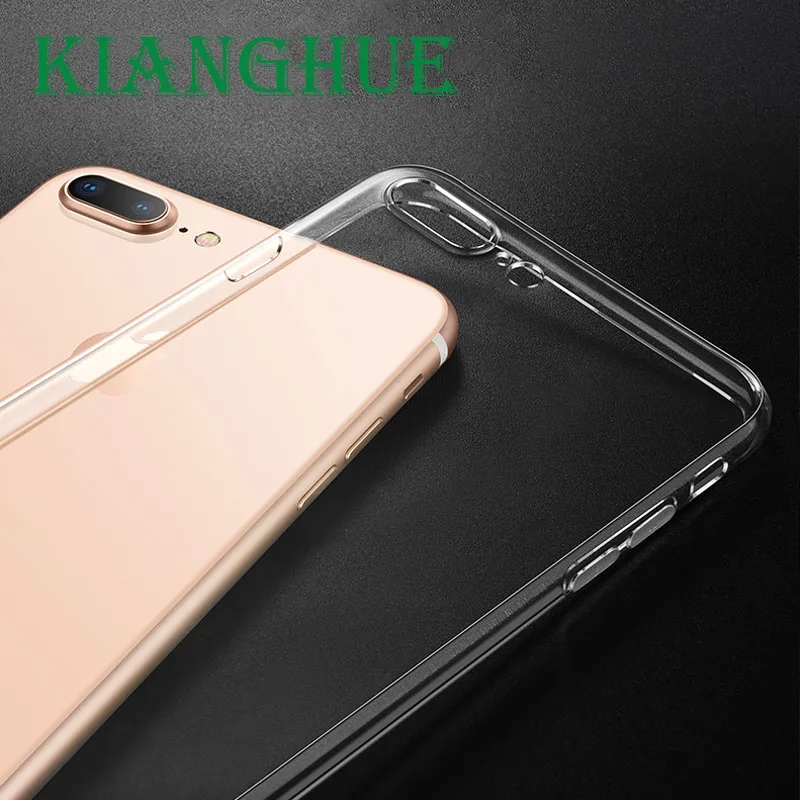 Высококачественный прозрачный мягкий ТПУ чехол для iPhone X 5 6 7 8 Plus защитный Apple 6s se |