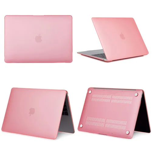 New Laptop Case For Apple Macbook Air Pro Retina 11 12 13 15,Cover for mac book New Pro 13.3 15.4 inch With Touch Bar,A1932+Gift - Цвет: Matte Pink