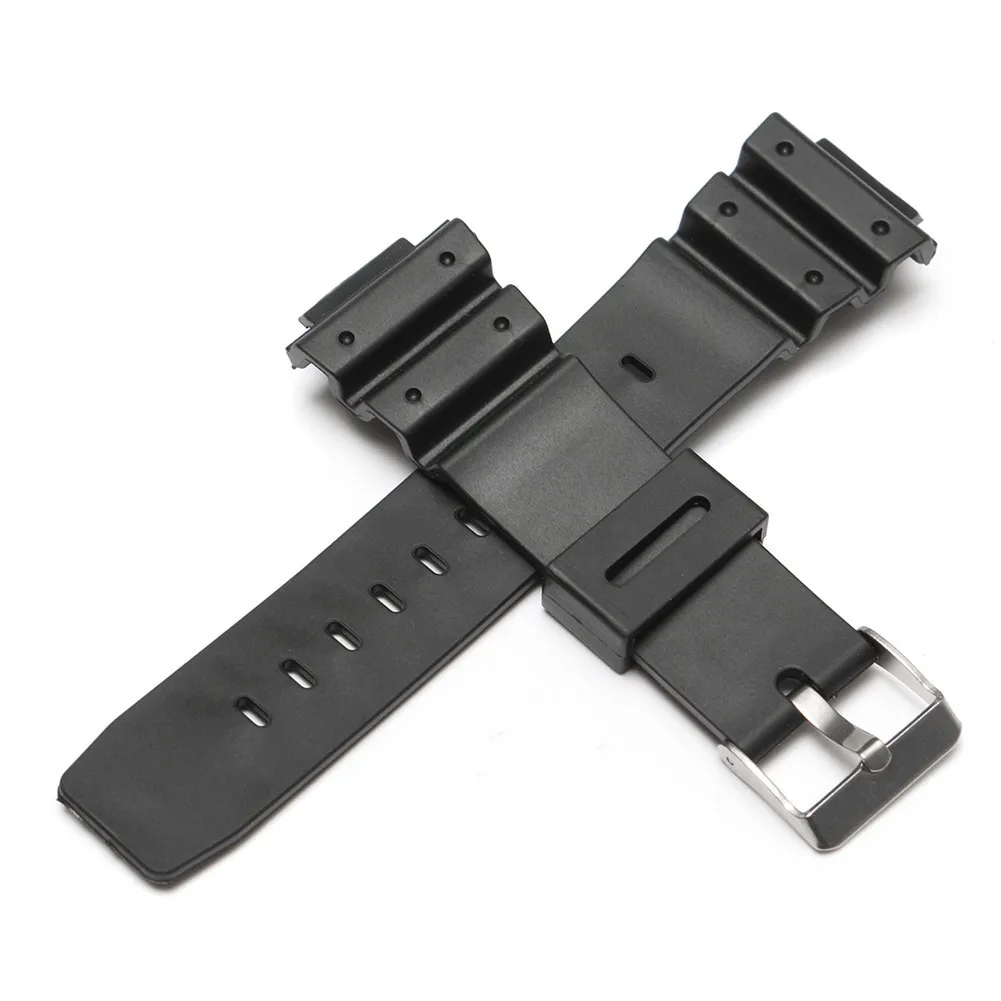 Buy Fashion 25MM Black Matte Silicone Watch Band For