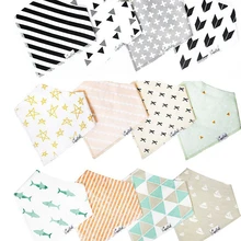 Новинка 4 шт. детская отрыжка для кормления слюнявчик треугольная бандана нагрудники