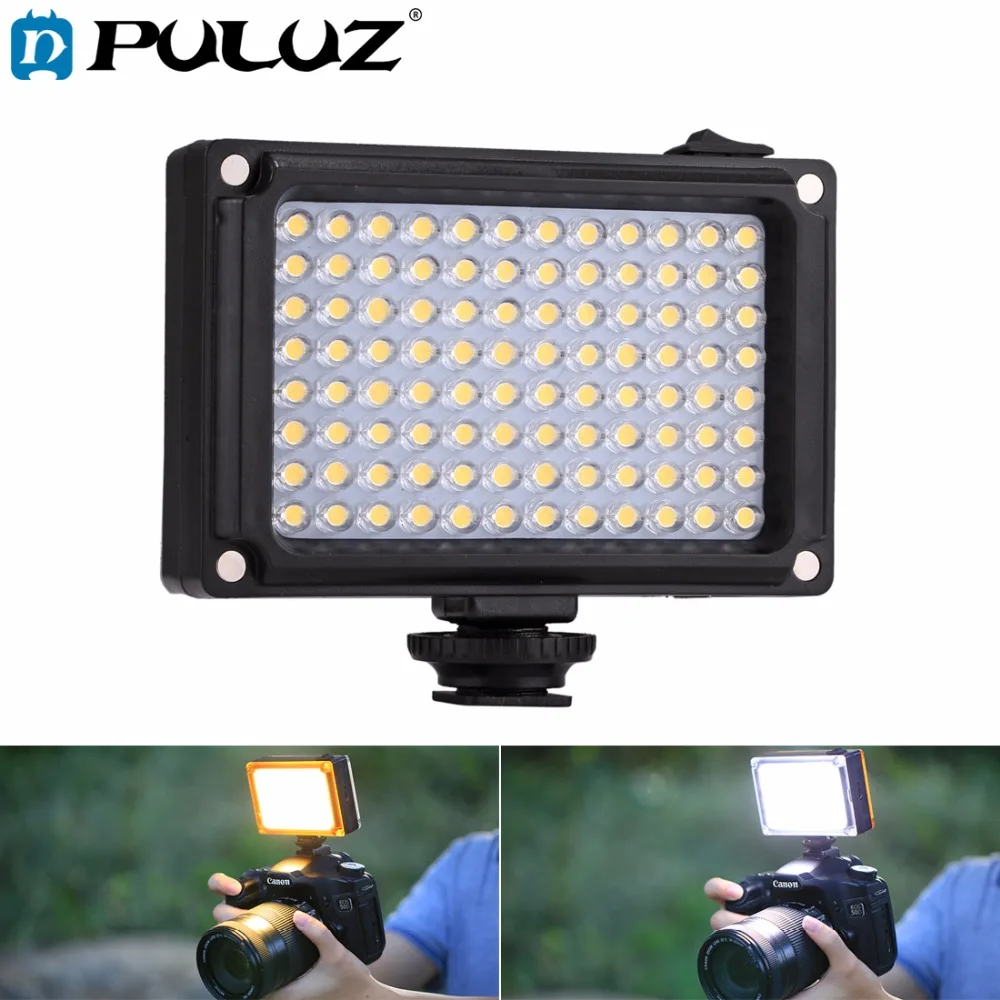 Светосветильник панель PULUZ для фотостудии 96 светодиодов с белыми и оранжевыми