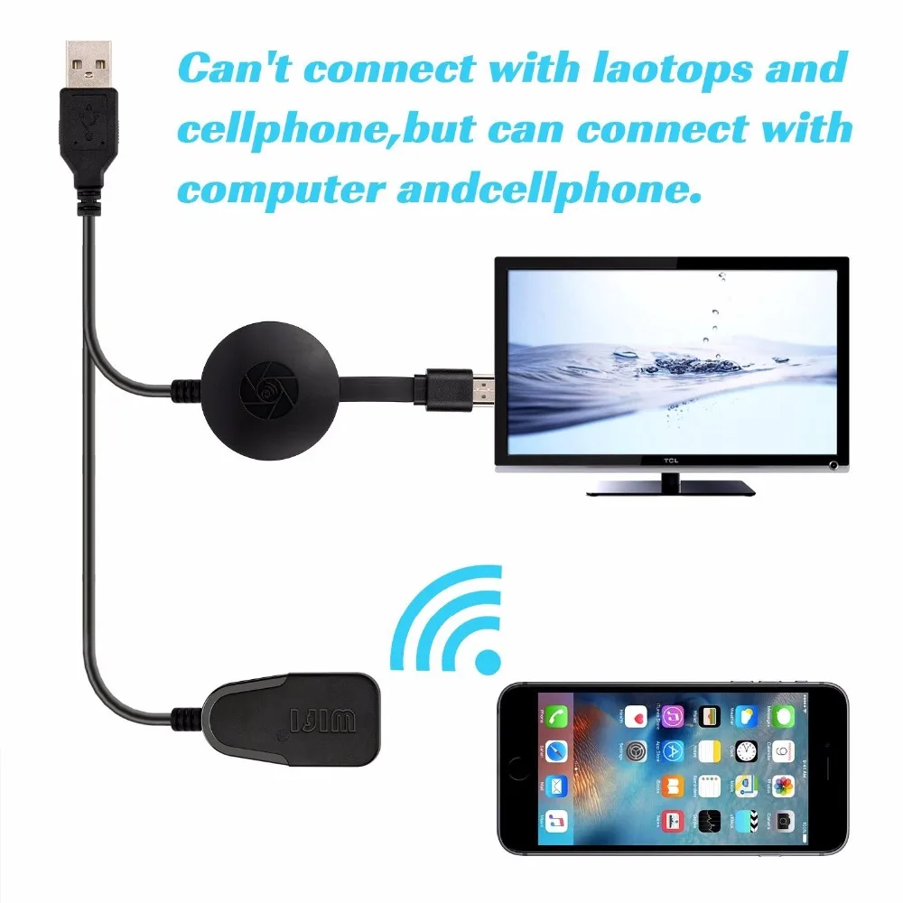 Горячая-беспроводной дисплей ключ, wifi Портативный Дисплей приемник 1080P HDMI Miracast ключ для iOS iPhone iPad/Mac/Android смартфон