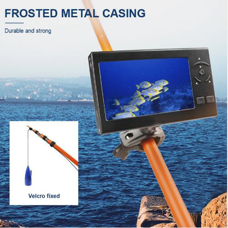 المهنية صياد السمك تحت الماء الصيد الفيديو شاشة كاميرا 140 درجة 4.3 ''HD اللون الرقمية LCD السمك كاميرا ل الصيد