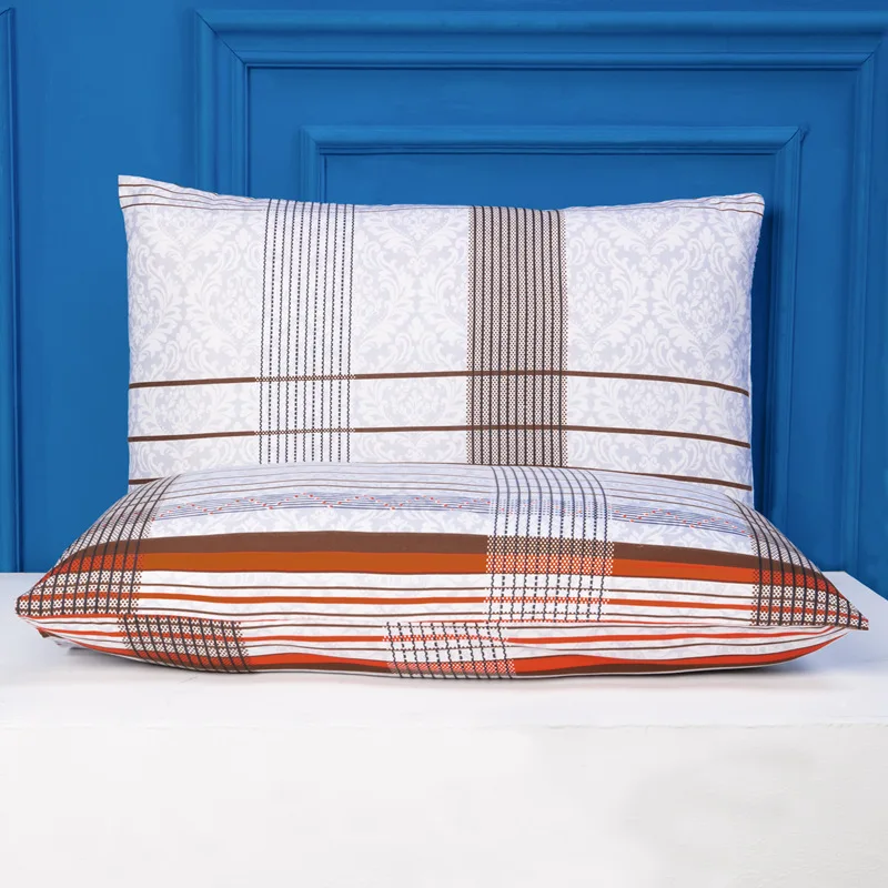 2PC 100 Polyester Waterproof Microfiber Pillowcase Set Printed Pillow