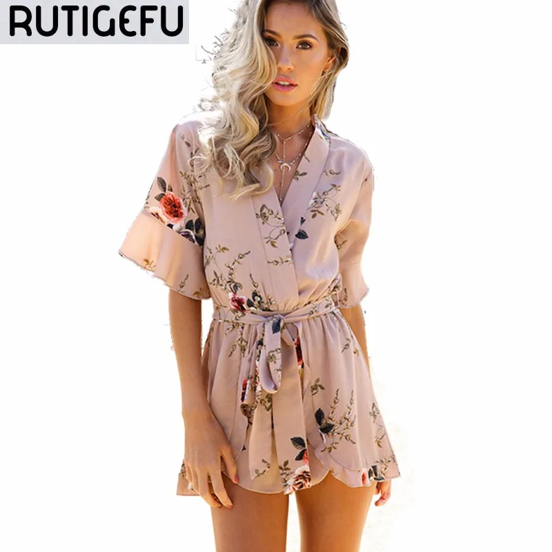 RUTIGEFU-New-Rompers-Women-lace-Jumpsuit-Elegant-Short-Overalls-Jumpsuit-Female-Summer-Playsuit-chest-wrapped-strapless